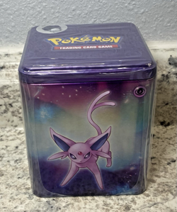 Pokemon TCG 2024 Q1 Stacking Tin W/3 Booster Packs Sealed BRAND NEW PSYCHIC TIN! - Image 1