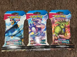 Pokemon Sword & Shield Battle Styles Sleeved Booster Pack Art Bundle [Set of 3] 820650808197 - Image 1