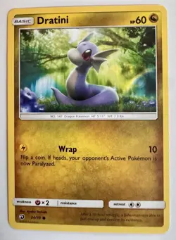Dratini 34/70 Regular Pokemon Dragon Majesty Light Play - Image 1