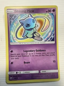 Pokemon TCG Shining Legends Shining Mew Holo Rare 40/73 Near Mint - Image 1