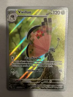 Vivillon 193/191 Illustration Rare Pokemon TCG Sv Surging Sparks NM PACK FRESH - Image 1
