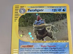 Pokemon Expedition # 12/165 Holo Feraligatr (E-reader) ""not played"" - Image 2