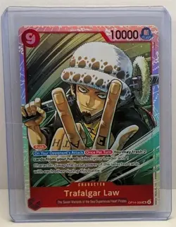 2025 One Piece OP14 The Azure Sea's Seven Trafalgar Law SR OP14-009 Super Rare⭐ - Image 1
