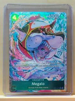 Megalo EB04-018 R ALT ART The Azure Sea's Seven ENGLISH OP14 One Piece Textured - Image 1