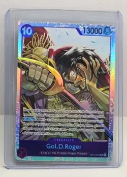 2025 One Piece OP13 English Gol.D. Roger Super Rare SR Holo OP13-064 NM-MINT+ - Image 1