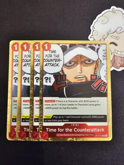 4x OP14-018 Time for... R Playset -One Piece TCG- The Azure Sea's Seven Eng - Image 1