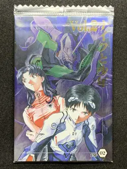 Misato & Shinji CM-02 Neon Genesis Evangelion Wafer Card Japanese 2007 BANDAI - Image 1