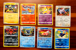 Shinji Kanda 8 Card Lot - All Reverse Holo - LP - Aerodactyl, Magmar, Slowbro + - Image 1