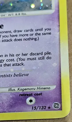 Mew Secret Wonders Holo Bleed Rare Pokemon Card 2007 15/132 Swirl - Image 5