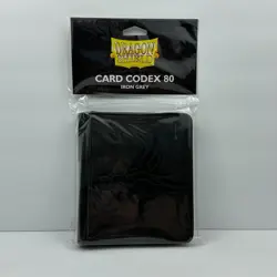 Dragon Shield Card Codex 80 Iron Grey Side Load Pages New - Image 1