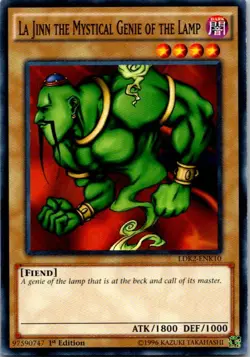La Jinn The Mystical Genie Of The Lamp LDK2-ENK10 Yu-Gi-Oh! Card LP 1st Edition - Image 1