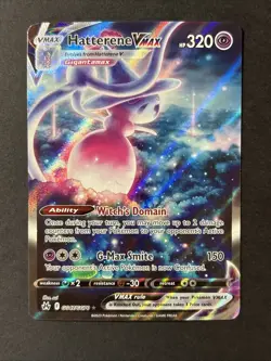 Hatterene VMAX GG47/GG70 Galarian Gallery Crown Zenith Pokemon Card Full Art - Image 1