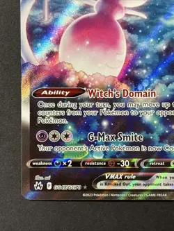 Hatterene VMAX GG47/GG70 Galarian Gallery Crown Zenith Pokemon Card Full Art - Image 4