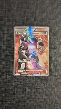Team Rocket's Handiwork 124/124 XY Fates Collide 2016 Full Art Pokemon Card TCG - Image 1