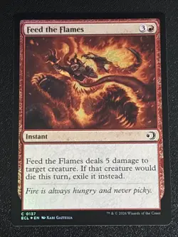 MTG Lorwyn Eclipsed Feed the Flames Foil 0137 NM - Image 1