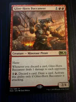 MTG Magic Glint-Horn Buccaneer Core Set 2020 Rare Regular NM - Image 1