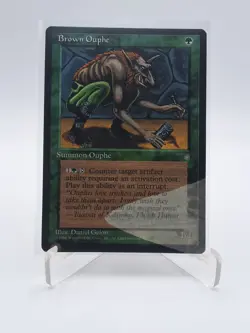BROWN OUPHE 1995 ICE AGE Magic: the Gathering ERROR VINTAGE UNPLAYED - Image 1