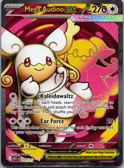 Mega Audino ex 253/217 Ultra Rare Pokemon Ascended Heroes - Image 1