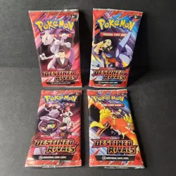 SV Destined Rivals Booster Pack Art Set 4 Empty Display Packs Pokemon Project - Image 4