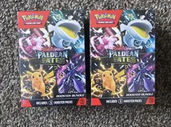 Pokemon TCG Scarlet & Violet Paldean Fates Booster Bundle Sealed New LOT OF 2 - Image 1