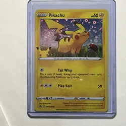 Pokemon TCG Pikachu 25th Anniversary SWSH039 Holo Promo General Mills - Image 1