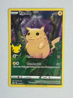 Pokemon TCG Celebrations Pikachu Holo Rare Holo 005/025 NM/LP - Image 1