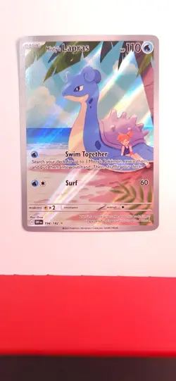 Pokemon TCG Misty's Lapras Destined Rivals 194/182 Illustration Rare Near Mint - Image 1