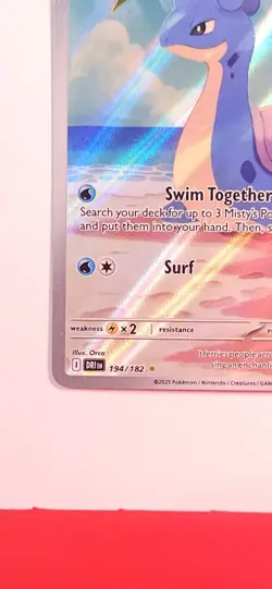 Pokemon TCG Misty's Lapras Destined Rivals 194/182 Illustration Rare Near Mint - Image 2