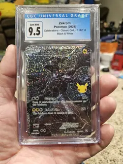 Zekrom 114/114 Pokemon Celebrations Classic Collection CGC 9.5 Blue Label CGC 10 - Image 1