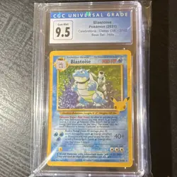 Pokemon Blastoise Celebrations Classic Collection 2/102 CGC 9.5 Holo 2021 - Image 1