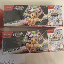 Pokemon Prismatic Evolutions Surprise Box & Booster Bundle Sam's Club Lot of 4 - Image 5