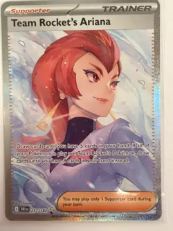 Pokemon TCG Team Rocket's Ariana 237/182! NM Condition! See Description! - Image 2