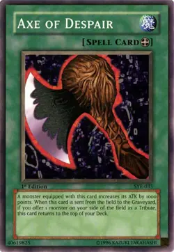 Starter Deck: Yugi Evolution #SYE-035 Axe of Despair UN - Image 1