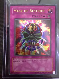 Yugioh: Mask of Restrict (Ultra Rare) Unlimited Edition (LON-018) NM/M - Image 1
