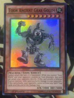 Yugioh: Toon Ancient Gear Golem - DRL2-EN022 - Super Rare - 1st Edition - NM - Image 1