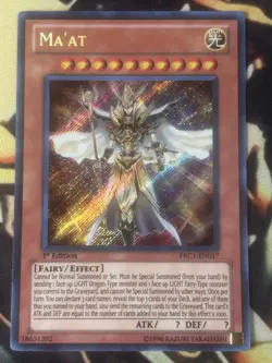 Yugioh: Ma'at - PRC1-EN017 - Secret Rare - 1st Edition - LP - Image 1