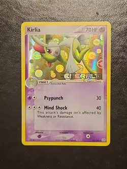 KIRLIA EX Emerald Stamped POKEMON Poke Ball Holo 2005 Trading Card 33/106 - Image 1