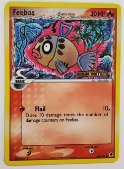 Feebas Stamped EX Dragon Frontiers Holo Card 49/101 Pokemon TCG 2006 - Image 1