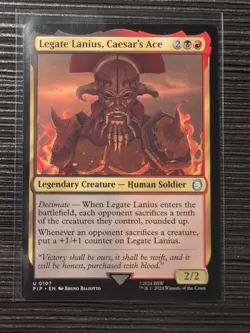 Legate Lanius, Caesar's Ace Fallout Magic: The Gathering Card NM Condition - Image 1