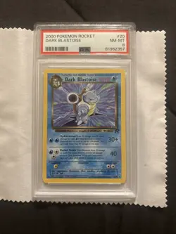 PSA 8 Dark Blastoise 20/82 Team Rocket 2000 Pokemon Card NM-MT Non Holo Vintage - Image 1