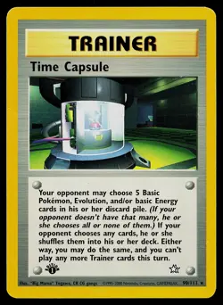 Pokemon Card Time Capsule 90/111 Neo Genesis 1st Edition - Image 1