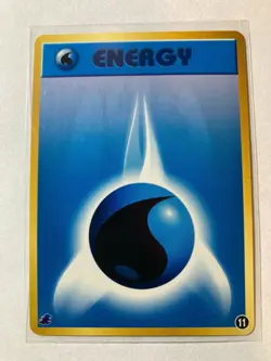 Pokemon Card Water Energy 11 Totodile Half Deck Neo Intro Pack NM - Image 1
