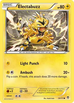 Electabuzz XY - Furious Fists 29/111 NM English Pokemon Card - Image 1