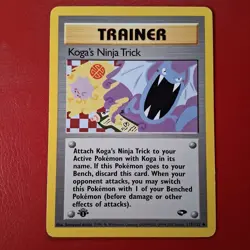 Koga's Ninja Trick 115/132 Gym Challenge Regular First Edition Pokemon Card LP - Image 1