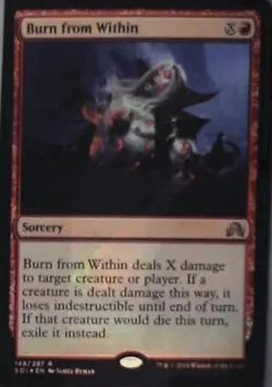 Burn from Within - Shadows over Innistrad: #148, MTG - Foil Nm C254 - Image 1