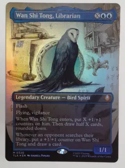Wan Shi Tong Librarian Borderless Mythic Foil M0320 Magic MTG Avatar NEAR MINT - Image 1