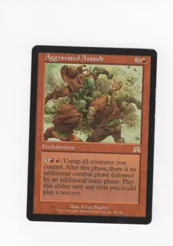 Aggravated Assault Onslaught LP MTG Magic the Gathering b - Image 1