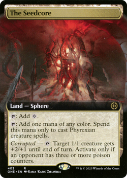 The Seedcore (Extended Art) [Phyrexia: All Will Be One] Magic MTG - Image 1