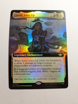 Annie Joins Up (Extended Art Foil) Outlaws of Thunder Junction 347 NM MtG - Image 1