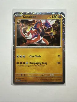 2024 McDonald’s Promo Holo Koraidon 008/015 Pokemon Card - Image 1